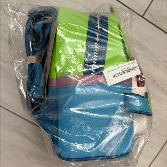 Loungefly Blue and Green Alien Backpack - Picture 3 of 13